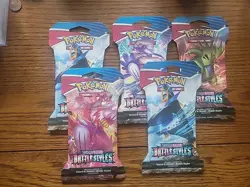Pokemon TCG Sword and Shield Battle Styles Blister Pack X 5 - Image 1