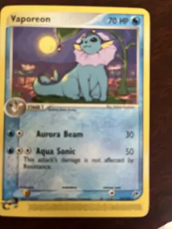 Pokemon TCG Vaporeon EX Sandstorm 25 Regular Rare - Image 1