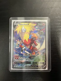 Pokemon Blaziken V Ultra Rare Full Art Rapid Strike Holo TG14/TG30 Swsh12 - Image 1