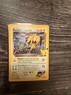 Pokemon TCG Rockets Zapdos Holo Classic Collection 15/132 Celebrations - Image 1
