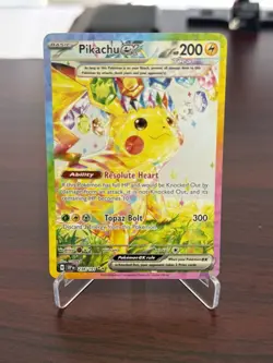 Pokemon B-Hole Pikachu ex #238/191 Surging Sparks SIR NM Condition - Image 1