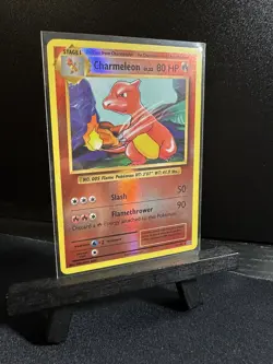 Charmeleon [Reverse Holo] #10 Pokemon Evolutions - Image 3