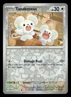 Tandemaus 153/182 C Paradox Rift Reverse Holo NM/M Pokemon - Image 1