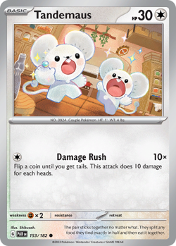Tandemaus 153/182 C Paradox Rift Reverse Holo NM/M Pokemon - Image 4