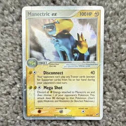 Pokemon Manectric ex 101/107 EX Deoxys 2005 Ultra Rare Holo 100 HP English - Image 1