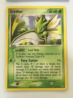 Pokemon Ex Fire Red Leaf Green - Scyther - 29/112 - Non Holo Rare - NM - Image 1