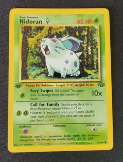 Nidoran #57/64 Jungle 1st Edition Pokemon TCG - Image 1