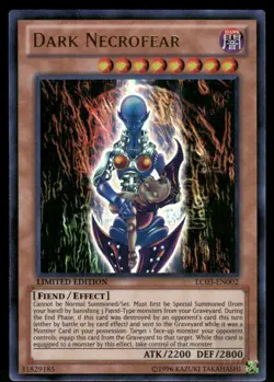 DARK NECROFEAR LC03-EN002 ULTRA RARE LC03 YU-GI-OH LIMITED NM/M - Image 1