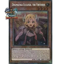 Yugioh! 1x Dogmatika Ecclesia, the Virtuous CH01-EN014 Starlight Rare 1st Ed NM - Image 1
