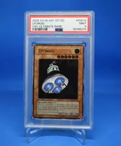 Yu-Gi-Oh! UFOroid [CRV-EN010] Ultimate Rare 1st Ed PSA 9 - Image 1