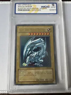 YuGiOh Blue-Eyes White Dragon 2001 Upper Deck WCG 10 Gem Mint - Image 1