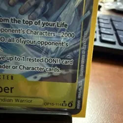 Wyper OP15-114 SR Counter +1000 6000 Power 5 Cost One Piece CCG EN Bandai - Image 2