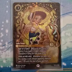 Disney Lorcana Wilds Unknown: Jessie -Lively Cowgirl 223/204 ENCHANTED Foil - Image 1
