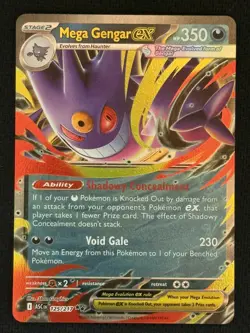 Pokemon Card - Mega Gengar ex Ascended Heroes 125/217 Double Rare - Image 1