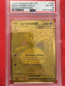 2025 Pokemon Meg Gardevoir Ex Special Illustration Rare 187/132 PSA 7 NM Card - Image 2