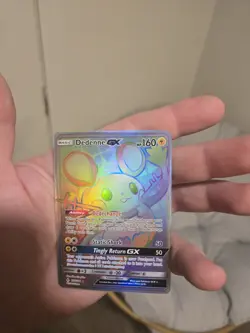 Pokemon TCG Dedenne GX Holo Secret Rare Card Unbroken Bonds 219/214 Rainbow - Image 1