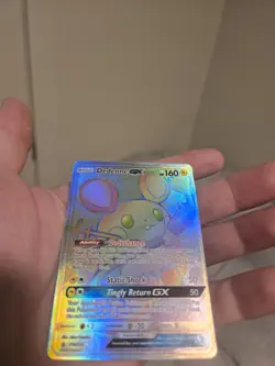 Pokemon TCG Dedenne GX Holo Secret Rare Card Unbroken Bonds 219/214 Rainbow - Image 3