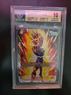 Vegeta FB03-089 SR ALT Dragon Ball Super Card Game Fusion World BGS 10 - Image 1
