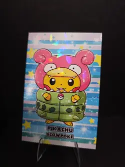 Poncho Pikachu Slowpoke Pokemon- Card Database Merry Christmas - Image 1
