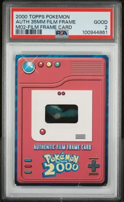 2000 Topps Pokemon Movie 2000 Authentic Film Frame Card 35mm PSA 2 Articuno - Image 1