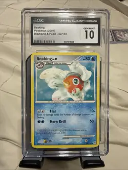 Seaking 62/130 Diamond & Pearl Pokemon Card CGC 10 Gem Mint Graded - Image 1