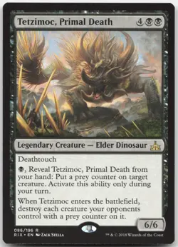 Tetzimoc, Primal Death - Rivals of Ixalan - Rare - Magic: The Gathering - Image 1