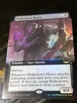 Shakedown Heavy Extended Art FOIL , Streets New Capenna , NM ,MTG,FREE SHIPPING - Image 3