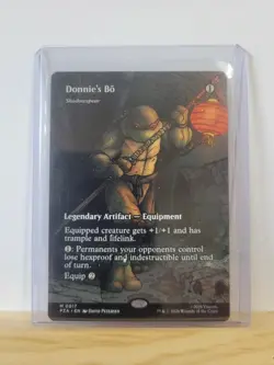 Donnie's Bo - Shadowspear (Borderless) #17 Mythic - MTG PZA TMNT Source Material - Image 1