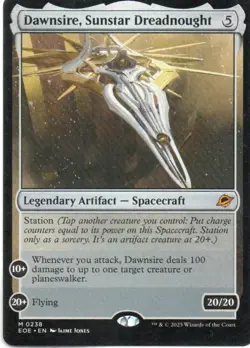 MTG: Edge of Eternities: Dawnsire, Sunstar Dreadnought: Lightly Played Condition - Image 1