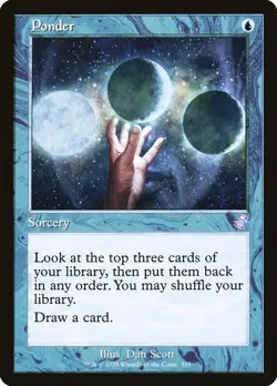 1x NM Ponder - Time Spiral Remastered [MTG] pack fresh - Image 1