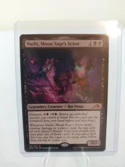 MTG Magic the Gathering Nashi Moon Sage's Scion Kamigawa Neon Dynasty (#114) NM - Image 1