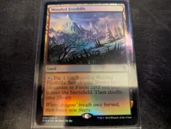 MTG Magic the Gathering FOIL Wooded Foothills KTK! - Image 1