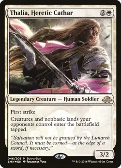 Thalia, Heretic Cathar (Buy-A-Box) [Eldritch Moon Promos] Foil Near Mint - Image 1