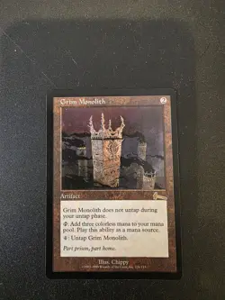 Grim Monolith Urza's Legacy Artifact Rare Regular Chippy English 126/143 MTG - Image 1