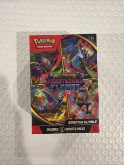 Pokemon TCG Mega Evolution Phantasmal Flames Booster Bundle Sealed - Image 1