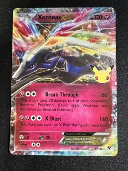Pokemon TCG Xerneas EX Celebrations: Classic Collection 97/146 Holo Ultra Rare - Image 1