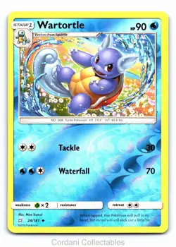 Wartortle 24/181 - Team Up - Reverse Holo Pokemon Card - Near Mint - Image 1