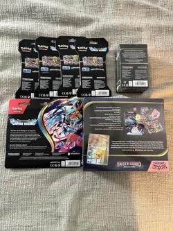 Pokemon TCG Chaos Rising ETB Booster Bundle 3 Pack Blister Sleeved Sealed Lot - Image 2