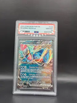 Pokemon TCG Roaring Moon EX 124/182 Paradox Rift PSA 10 - Image 1