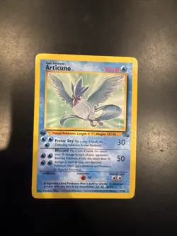 Pokemon Articuno 17/62 Fossil Rare 1st Edition Regular English 1999 NM - Image 1