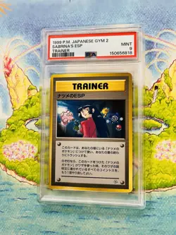 1999 Pokemon Sabrina's ESP, PSA 9 Mint Gym Challenge From The Darkness Japanese - Image 1