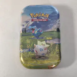 Pokemon TCG Mega Evolution Ascended Heroes Togepi & Totodile Mini Tin NEW SEALED - Image 1