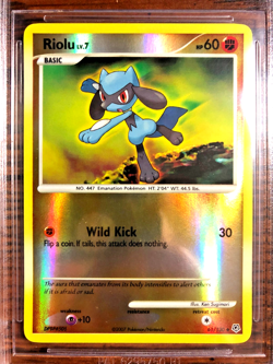 Riolu Reverse Holo Uncommon #61|BGS MINT 9|2007 Diamond & Pearl Base Set|Pokemon - Image 2