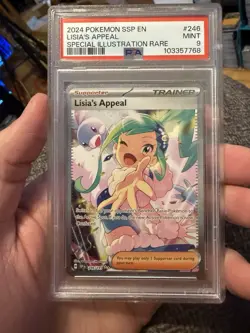 2024 POKEMON SSP EN-SURGING SPARKS #246 LISIA'S APPEAL PSA MINT 9 - Image 1