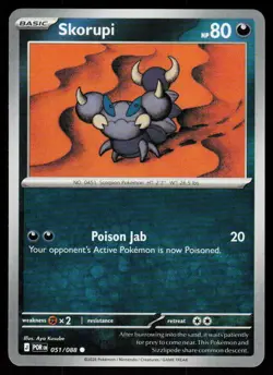 Skorupi 051/088 Common Perfect Order Pokemon Near Mint - Image 1