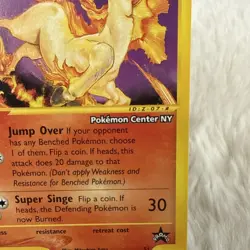 Pokemon TCG Rapidash Expedition Pokemon Center NY Promo Black Star - Image 4