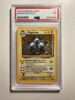 1999 Pokemon Game #9 Magneton Holo PSA 7 NM - Image 1