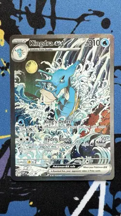 Pokemon Kingdra EX 131 Scarlet & Violet Promo Special Illustration NM Condition - Image 1