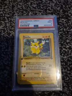 Pokemon 1999 Jungle - 1st Edition Pikachu PSA 9 WOTC Stamped Promo - PSA 9 - Image 1