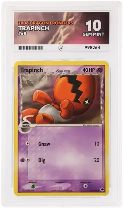 Pokemon Trapinch Non-Holo Dragon Frontiers Card 69/101 Ace 10 - Image 2